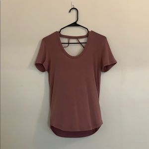Strappy back tee